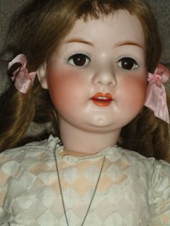HUGE 32ANTIQUE ERNEST HEUBACH #302 13 DOLL BALL JOINTED CHILD LIKE