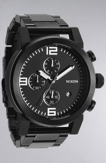 Nixon The Ride Sterling Silver Watch in All Black