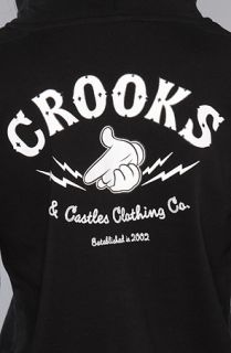 Crooks and Castles The Airguns Zip Hood Jacket in Black  Karmaloop