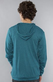 All Day The Zip Up Hoody in Teal Speckle