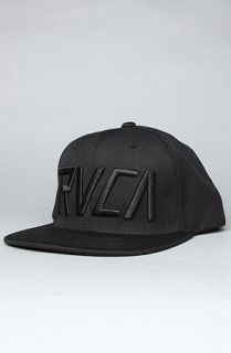 RVCA The Charge Starter Cap in Black Concrete