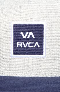 RVCA The VA All The Way Trucker Hat in Grey Noise Navy