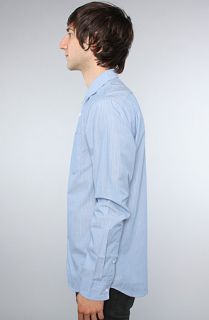 RVCA The Steamer Buttondown Shirt in Rolling Blue