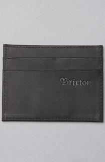 Brixton The Otis Wallet in Black Concrete