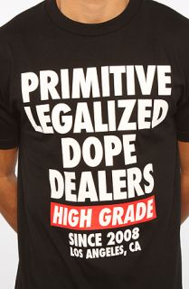 Primitive The Dealers Tee in Black Concrete