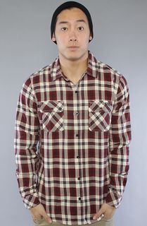LRG The Fly In Any Weather Buttondown Shirt in Burgundy  Karmaloop