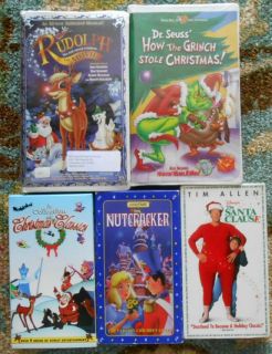 VHS Christmas Time Movies Lot of 5 Favorites Family Fun Getting in the