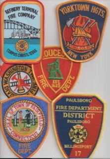 Fire Dept Patch Lot 3 6 Different Patches