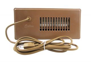 Cyclone Automatic Register Booster Fan Brown 4x10 Heat AC Air Flow