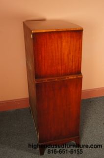 Fancher Banded Mahogany Duncan Phyfe 34 Highboy Chest