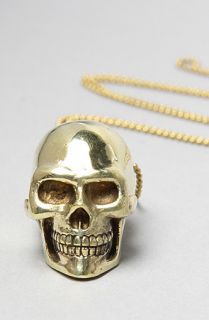 Your Eyes Lie The Golden Skull Pendant Necklace