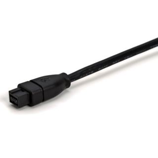 3FT FIREWIRE 800 400 CABLE 9 to 6 PIN 6 IEEE1394B 3 FT Black