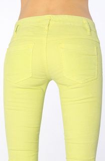 Free People The Skinny Cord in Neon Lime