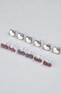 Loungefly The Hello Kitty Bow and Face 6Pack Stud Earrings  Karmaloop