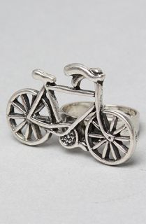 Accessories Boutique The Antique Bicycle Ring in Silver  Karmaloop