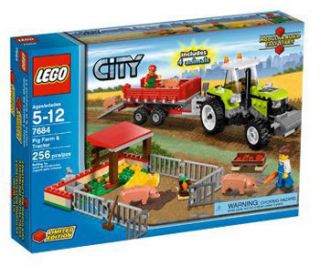 Lego City Farm Sets 7684 Pig Farm 7566 Farmer New