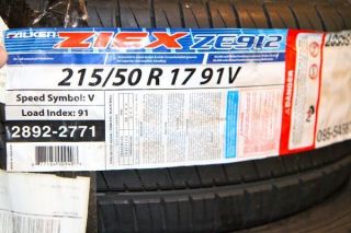  4 x Falken Ziex ZE 912 215 50R17 Tires New