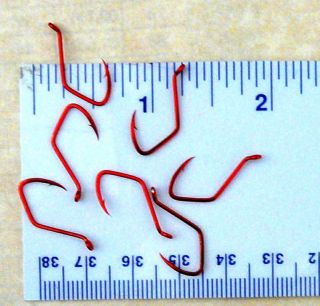   Matzuo 141060 Red Sickle Octopus Fish Fishing Hooks size 4 100 hooks