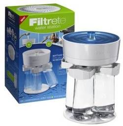 3M Filtrete Water Station WS01 WH Includes 4 BPA Free Water Bottles