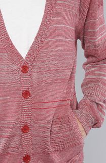 CHAMBERS The Pull Cardigan in Coral Concrete