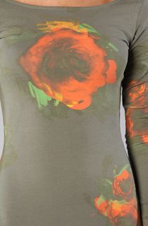 Insight The Axi Rose Dress in Camo Green