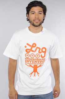 LRG Core Collection The Core Collection Six Tee in White Padre Orange