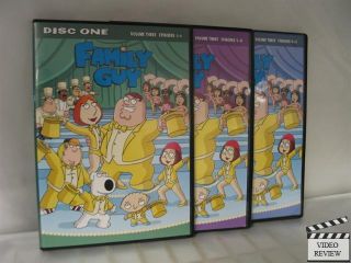Family Guy Volume 3 DVD 2009 3 Disc Set 024543212959