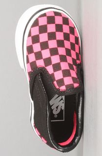 Vans Footwear The Toddler Classic SlipOn Sneaker in Black and Pink