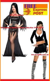 Womens Addams Family Morticia or Wednesday Costumes Express Post