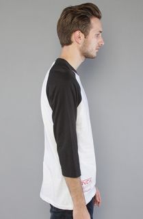 RVCA The RVCA Label 34 Sleeve Top in Black