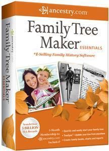 Family Tree Maker Essentials 2012 PC Genealogy PC Software New in Box