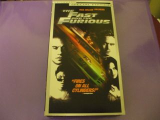 The Fast and The Furious 2000 PG 13 VHS Special Edition Paul Walker