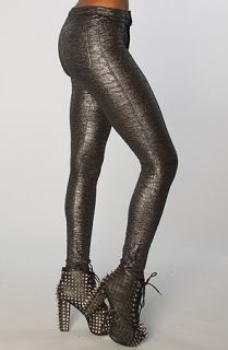 Motel The Star Skinny Metallic Crush Pant in Pewter Crush  Karmaloop