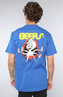 HUF The Partypus Ripper Tee in Royal Concrete