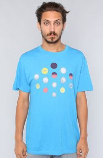 RVCA The Descending Dots Tee in Swedish Blue