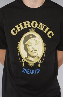 Sneaktip The Chronic Tee in Black Concrete