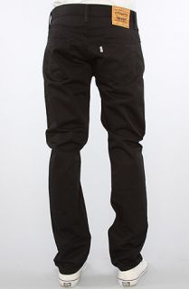 Levis The 511 Pants in Rinsed Twill Black