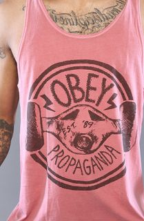Obey The Trucks Light Weight Pigment Tank in Mineral Red  Karmaloop