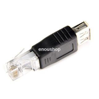  Female to RJ45 Ethernet Male Wireless Network Converter Adapter
