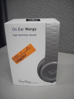Fanny Wang 1000 Series On Ear Wangs Luxury Headphones, White FW 1003