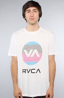 RVCA The VA Plugz Tee in White Concrete