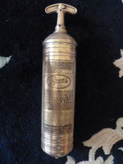   Detroit Corp 1953 Quick Aid Fire Guard Brass Extinguisher researched