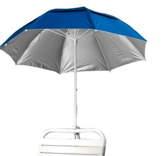 Solar Clamp on Beach Umbrella 15 Degrees Cooler 127 UPF