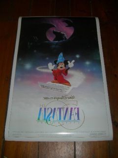 fantasia 50th anniversary 1990 movie poster 27 x 41 original double