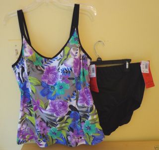 New Magicsuit by Miraclesuit $158 Malibu Two Piece Tankini Swimsuit
