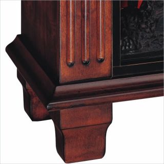 Flame Regency Antique Free Standing Mahogany Electric Fireplace