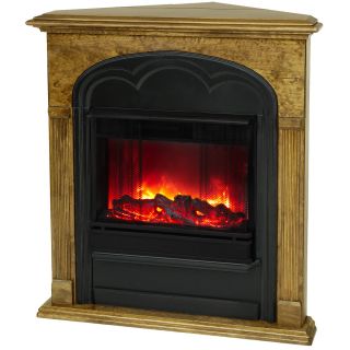 Real Flame Rachel Corner Portable GEL Fireplace Heater OAK Free