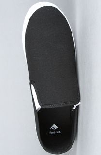 Emerica The China Flat Sneaker in Black White