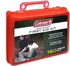 Coleman Weekender First Aid Kit 160 Piece First Aid Kit Auto Medicial
