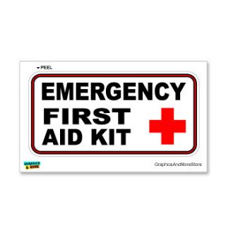 Emergency First Aid Kit Business Store Sign Window Wall Sticker
